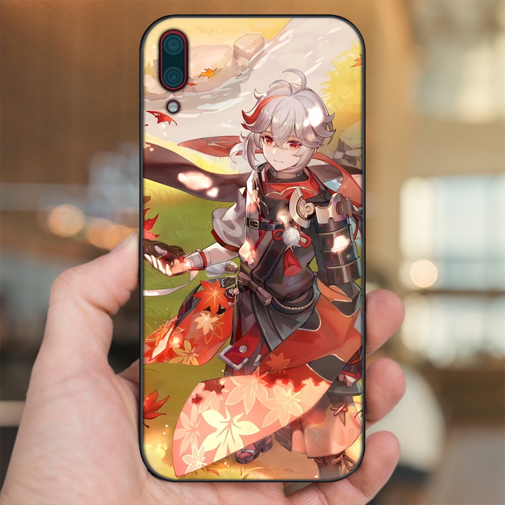 Ốp lưng Huawei Y7 Pro 2019 viền đen in hình Kazuha Genshin Impact