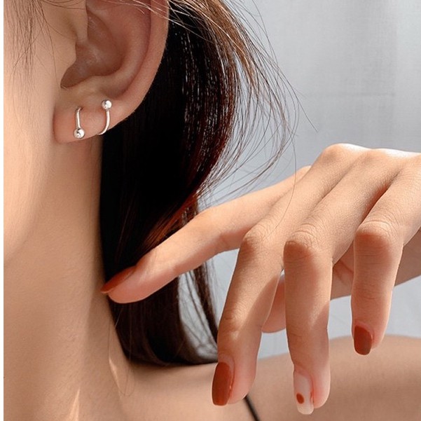 Khuyên Tai Bạc Nữ | Bông Tai Bạc _ TUNA SHOP Trang sức bạc cao cấp