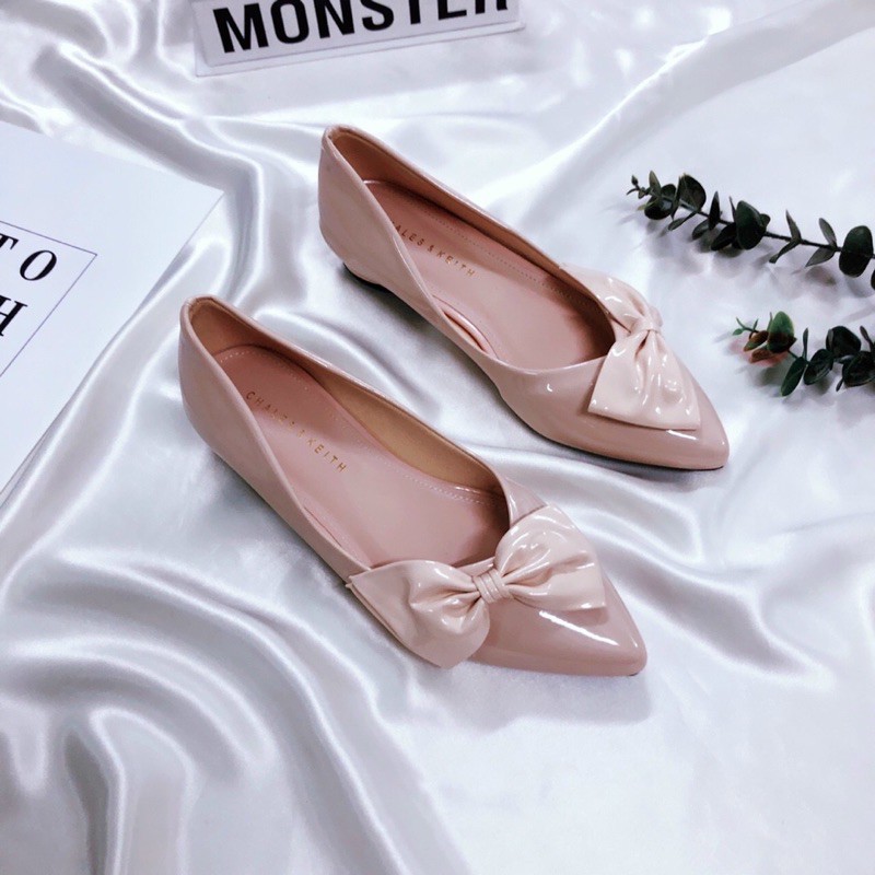 GIÀY BÚP BÊ MŨI NHỌN NƠ SIÊU XINH