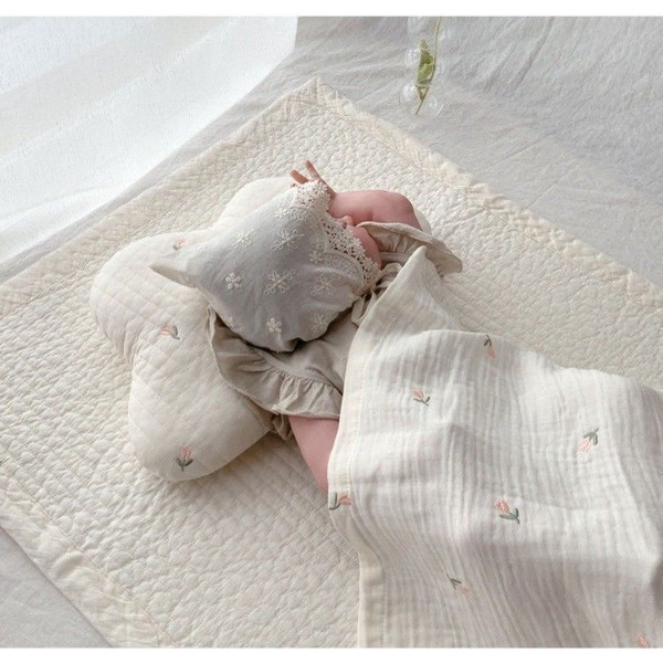 Gối Chống Bẹp Đầu MONONA - Gối Chống Bẹp Đầu Xuất Hàn Hình Đám Mây Thêu Họa Tiết Xinh Xắn Đáng Yêu