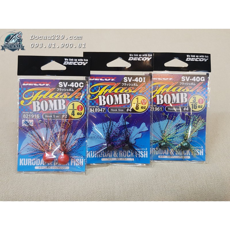 Lưỡi Câu Jig Head Decoy Flash BOMB