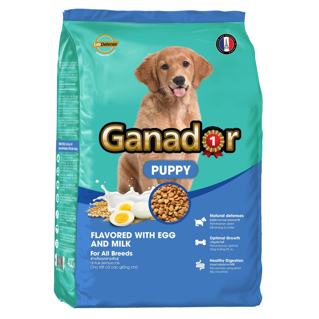 Thức Ăn Cho Chó Con Ganador Puppy 400g Hạt Khô Vị Sữa Và DHA