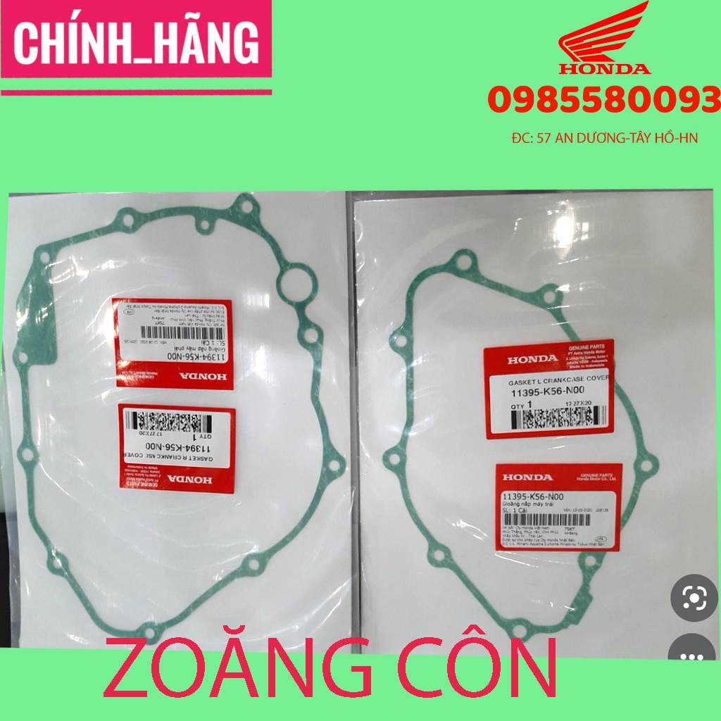 Gioăng, Zoăng bên côn và bên điện xe Winner, winnerx, sonic Zin chính hãng Honda