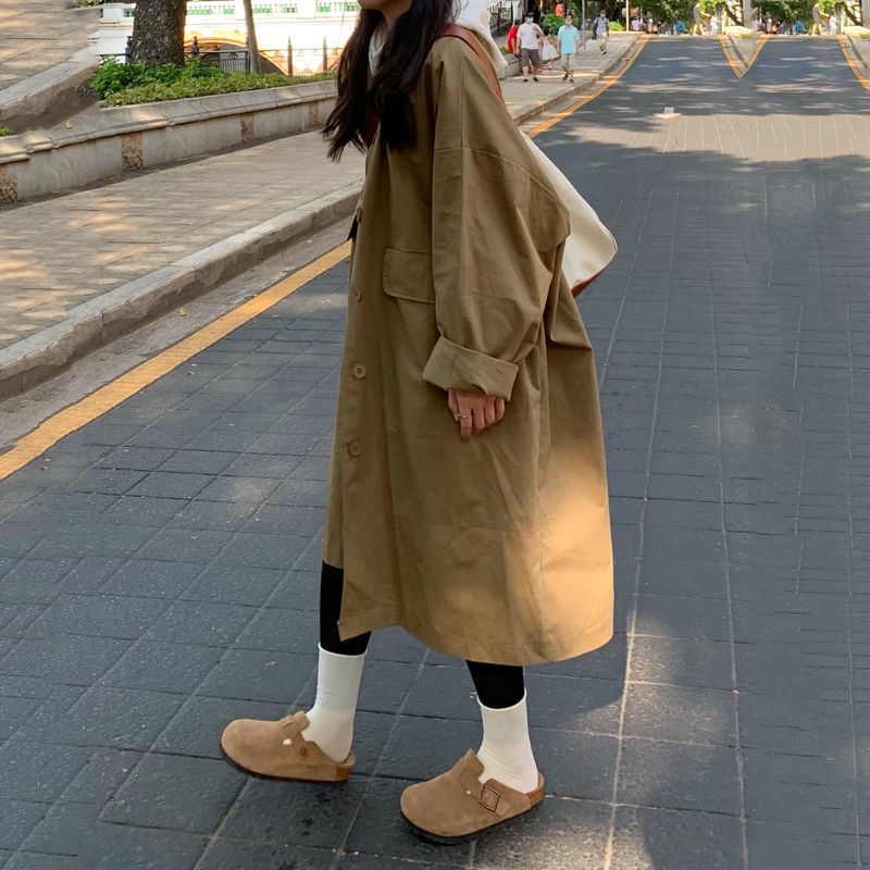 Áo khoác nữ dáng dài thời trang phong cách Hàn Quốc