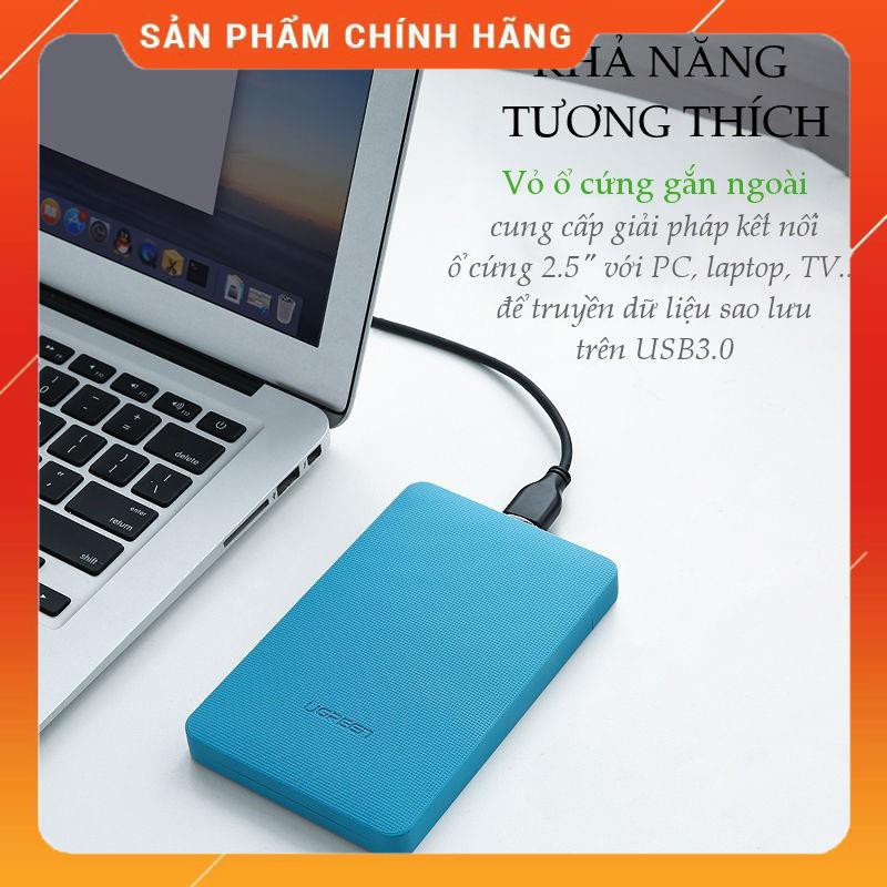 Hộp đựng ổ đĩa cứng 2.5 inch dạng Enclosure, chuẩn SATA UGREEN CM135 50702 dailyphukien