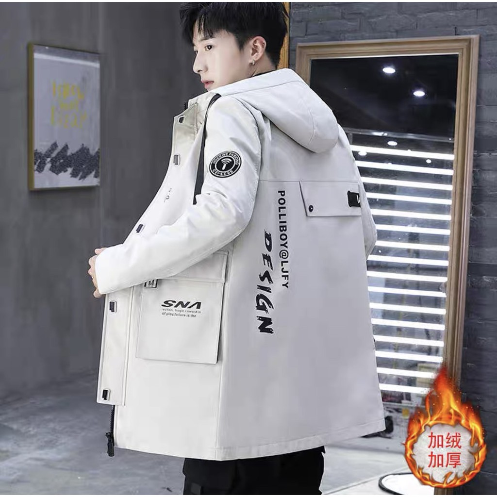 áo khoác kaki túi hộp from rộng kiểu dáng năng động thời trang GKM | BigBuy360 - bigbuy360.vn