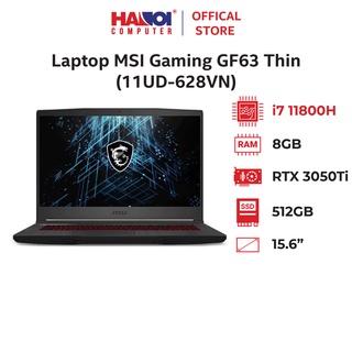 Laptop MSI Gaming GF63 Thin (11UD-628VN) (i7-11800H/8GB RAM/512GB SSD/RTX3050Ti 4GB/15.6 inch)