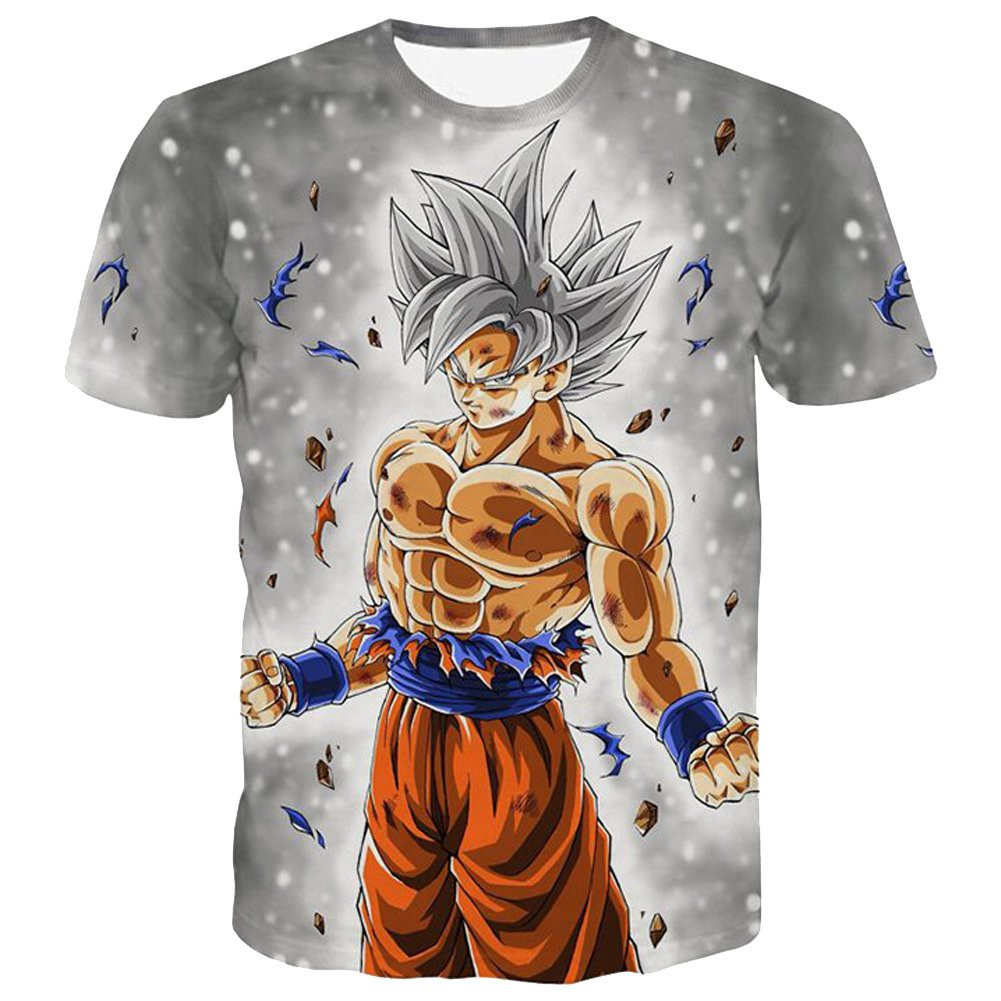 New Dragon Ball Unisex T Áo sơ mi Thời trang Nam giới Giản dị Áo phông 3D In Goku Vegeta Đàn ông Áo phông Nhanh khô Quần áo thể dục