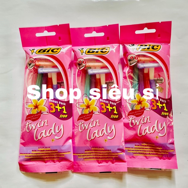 Dao cạo bic nữ 2 lưỡi 3 cây