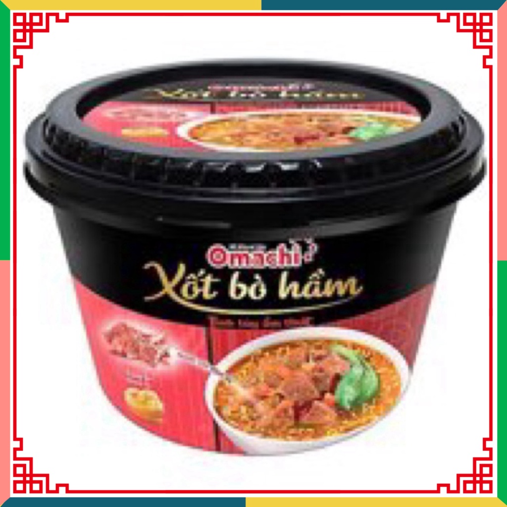 HOT LIKE Hộp Mì củ khoai tây Omachi Xốt Spaghetti/ Xốt Bò Hầm, Chua cay