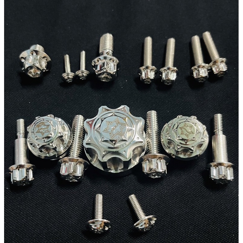 Combo 15-16 ốc salaya gắn full gidong Raider Satria Sonic siêu sáng đẹp