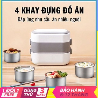 Hộp cơm giữ nhiệt cắm điện nấu cơm tự động, Hộp đựng cơm văn phòng giữ nhiệt Gia Dụng VTV - Sieuthigiadinh.2022