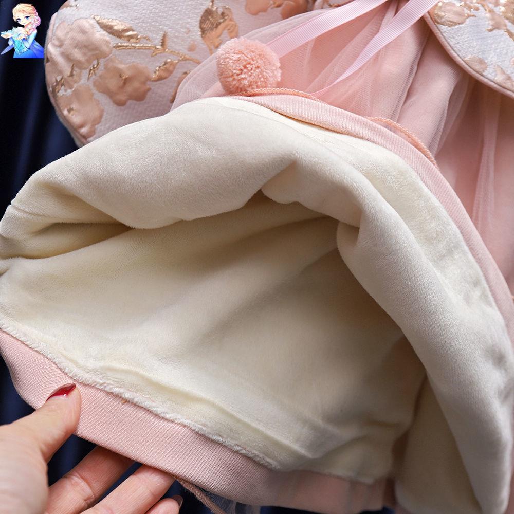 Đầm Ngắn Tay Chất Lượng Cao Cho Bé GáiĐầm Bé Gái Kiểu Hán Phục Xinh Xắn Thời Trang Năm Mới