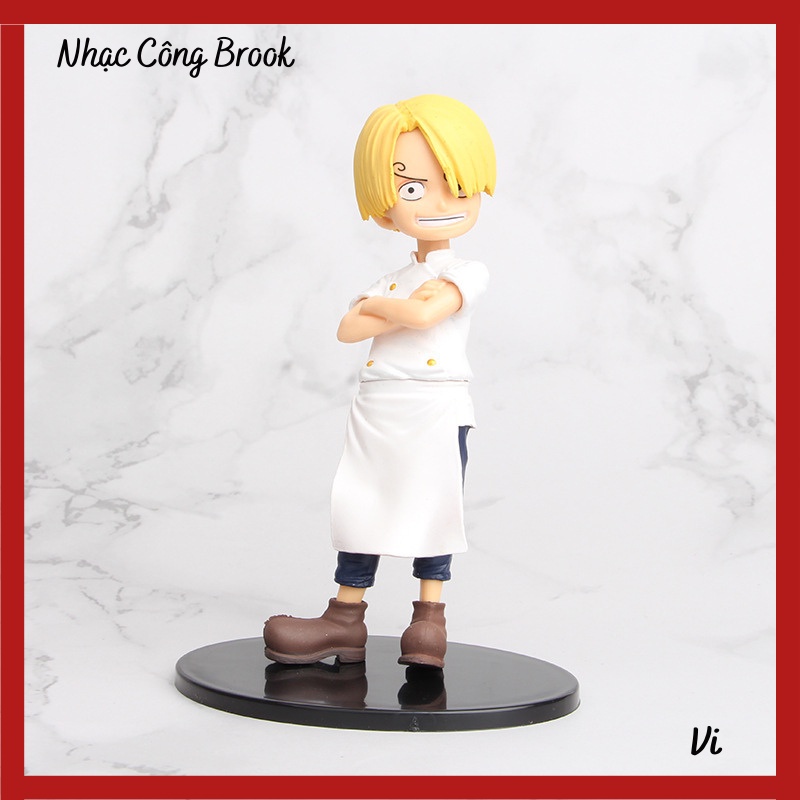 Bộ 5 One Piece Lúc Còn Nhỏ Sabo Luffy Sanji Ace Và Zoro Cao 15cm Có Đế Siêu Đáng Yêu