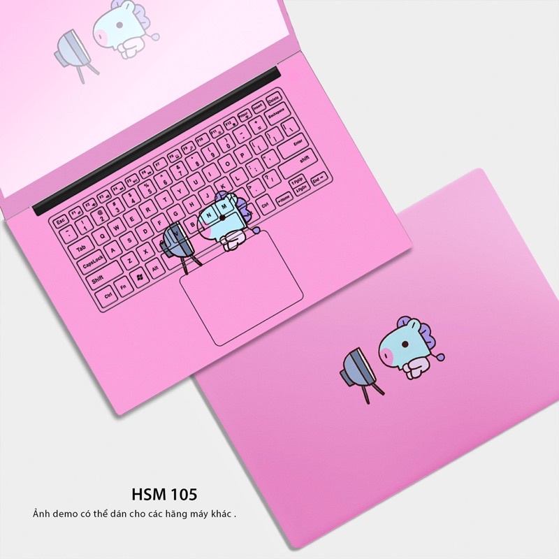 Skin Dán Laptop CHỦ ĐỀ BTS/ BT21 (P3) - Miếng Dán Laptop Cắt Sẵn Theo Từng Model Máy