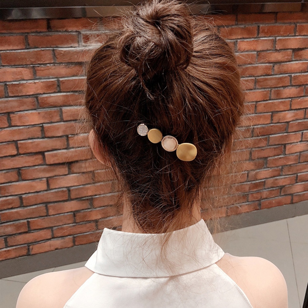 Kẹp Tóc Tròn Màu Sắc Lấp Lánh