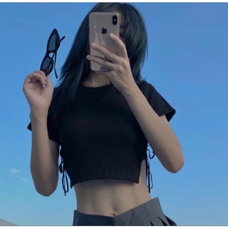 Áo croptop rút dây 2 bên( kèm video)