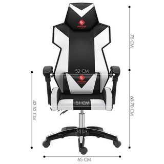 GYM19 - Ghế livestream giá rẻ, ghế gaming có gối massage lưng, ngả 135 độ Model E05 mẫu mới 2022