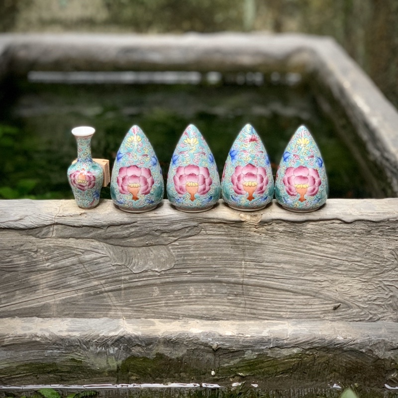 Cóng Khoen/Khuyên vẽ tay - HOA TAM THÁI