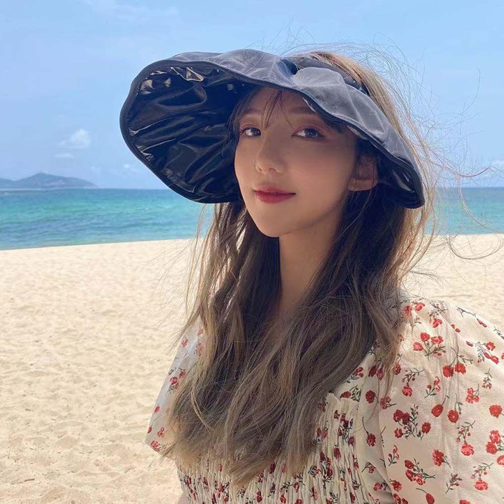 IVORY Mũ Rộng Vành Hở Chóp Chống Tia UV Thời Trang Chất Lượng Cao Cho Nữ