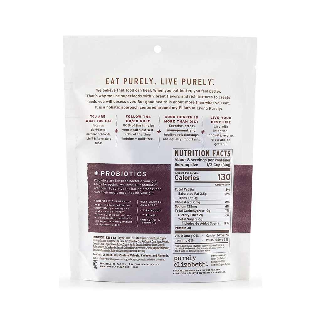 Ngũ cốc ăn kiêng Purely Elizabeth/ USA/ Vegan/ Non GMO/ Gluten Free