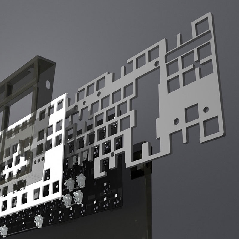 Kit bàn phím cơ FL-Esports K210-MK870 3 Mode