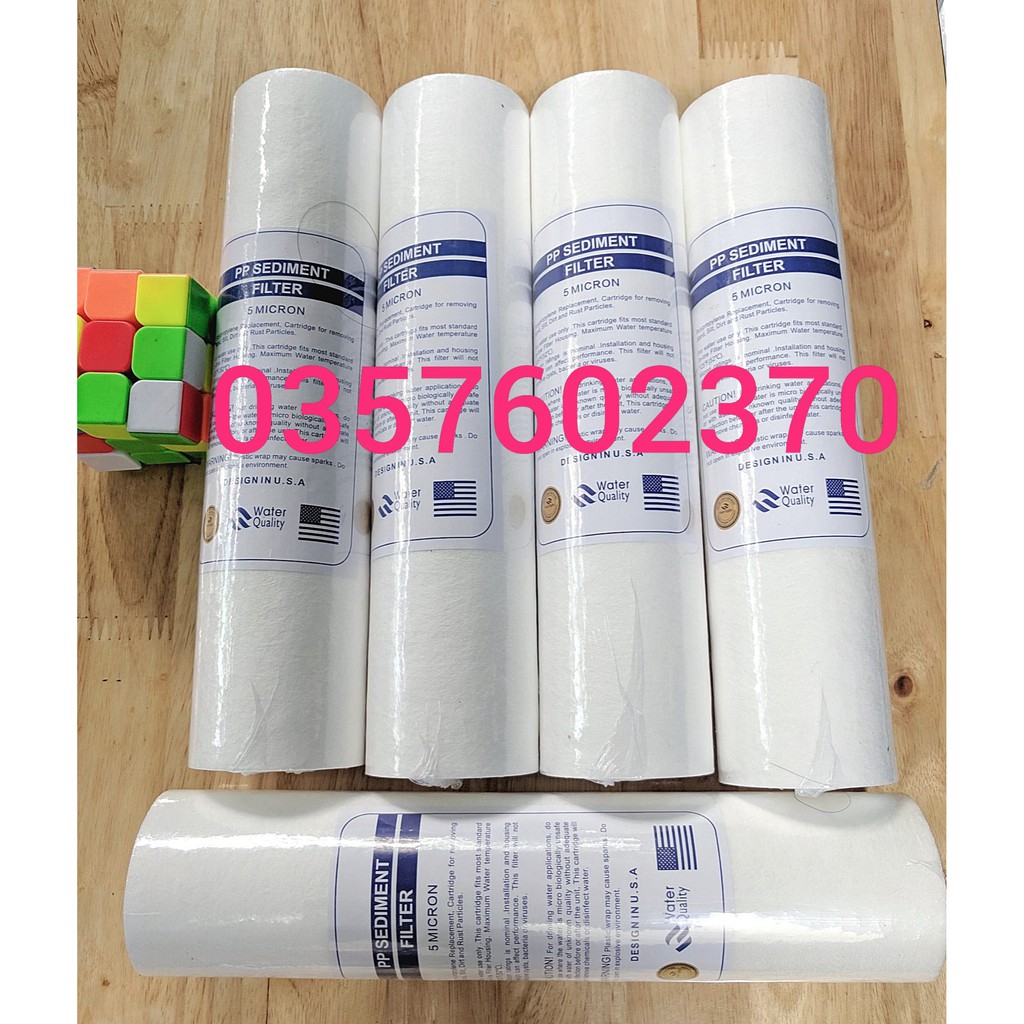 [FREESHIP 99K]_Bộ 5 lõi lọc nước số 1 PP 10inch HOMART | BigBuy360 - bigbuy360.vn