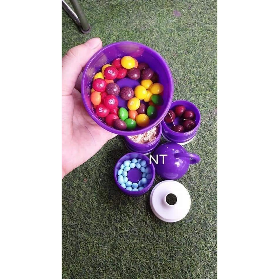 Hộp chia sữa và thức ăn 4 tầng hàng pediasure