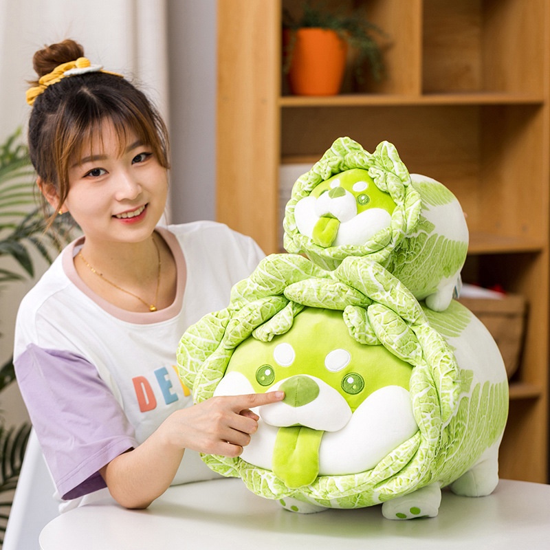 Gấu bông chó shiba bắp cải Vegetable Fairy siêu dễ thương kích thước 30-35-45cm NEOCI