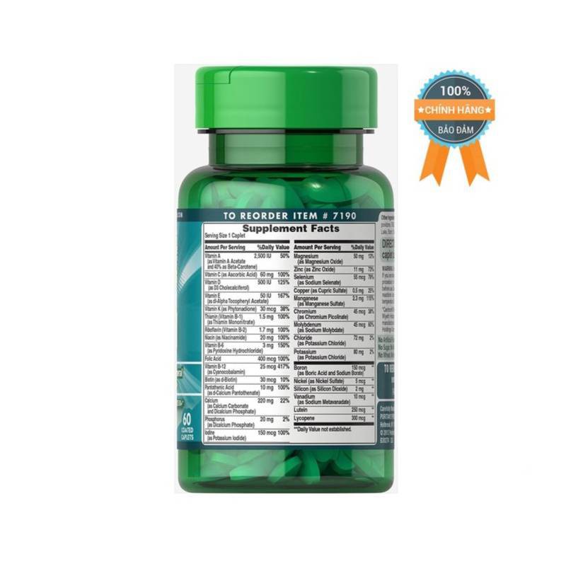 Vitamin ABC Plus senior multi cho người già 60 viên