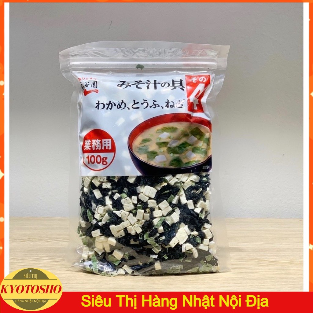Rong biển đậu hũ khô Nagaya Nhật Bản  (canh miso)
