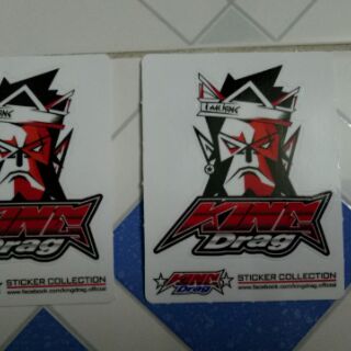 Tem logo, Combo 2  tem logo con KingDrag (màu đỏ)