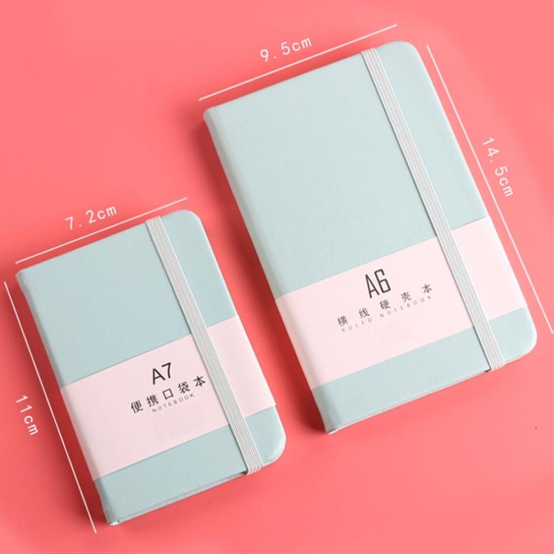 Sổ ghi chép GALANO sổ tay bìa da PU trơn A6 A7 96 trang tiện dụng SN-001389