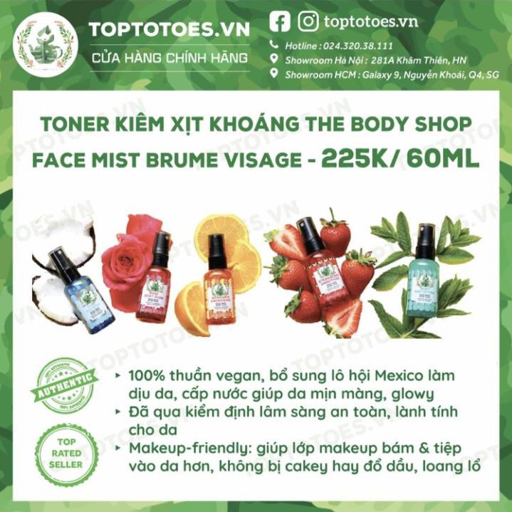 Toner kiêm xịt khoáng dưỡng da The Body Shop Face Mist cấp nước, làm da dịu, mềm ẩm