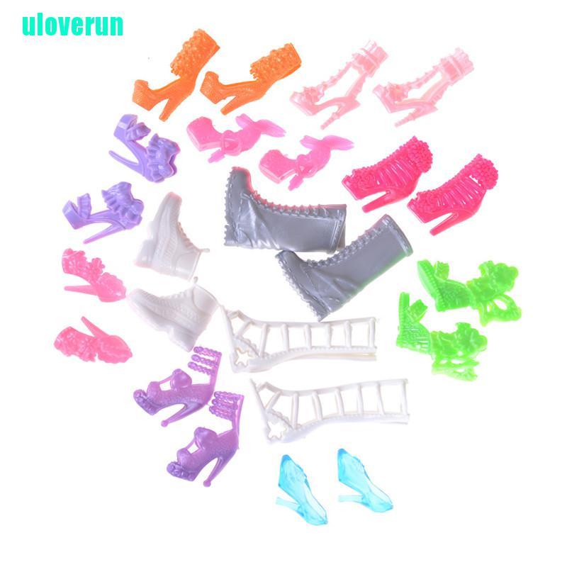 Set 12 Đôi Giày Thời Trang Cho Búp Bê 11 ''