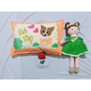 GỐI HANDMADE THEO YÊU CẦU,CHỮ NHẬT, KT 35*55
