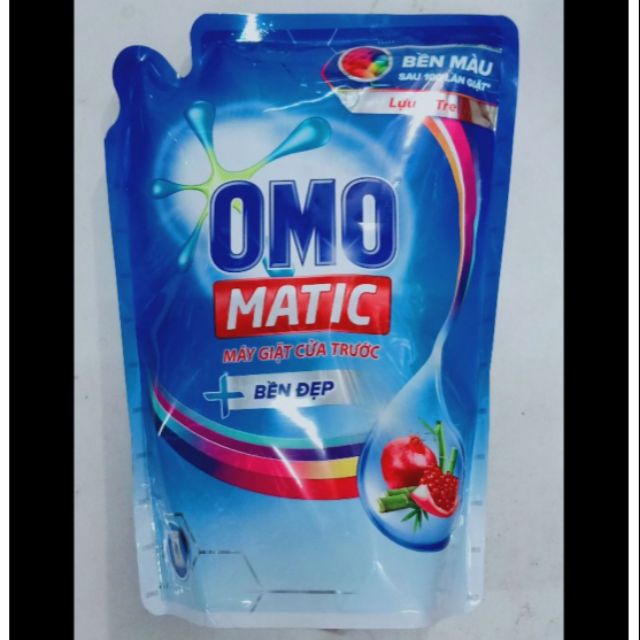 Túi Nước Giặt OMO Matic Bền Đẹp Lựu Và Tre Cho Máy Giặt Cửa Trước