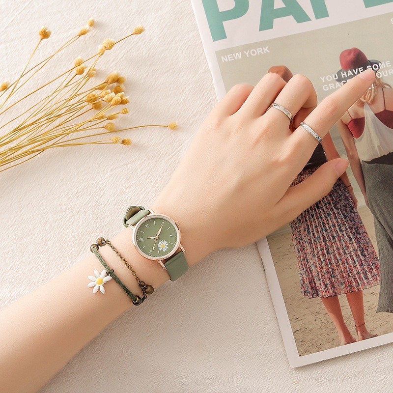 Đồng hồ thời trang nữ Mstianq MH022 mặt hoa cúc cực đẹp, nhiều màu dể dàng phối đồ, cá tính, trẻ trung | BigBuy360 - bigbuy360.vn