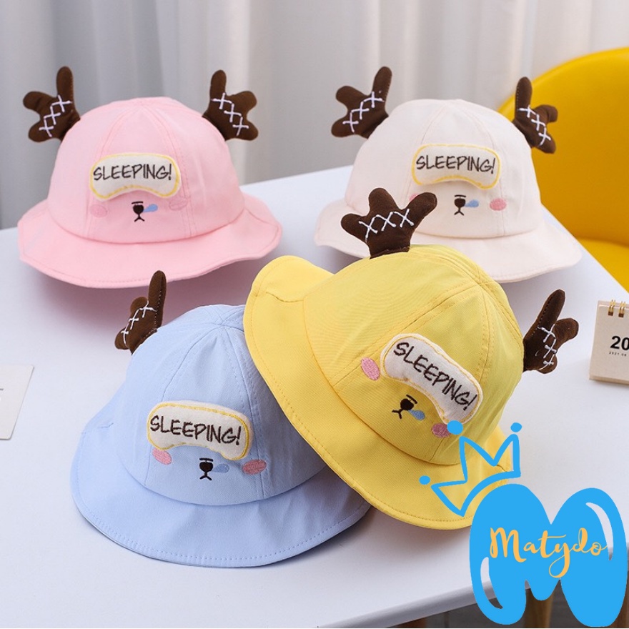 Mũ cho bé trai bé gái MATYDO rộng vành hình sleep cute đáng yêu phụ kiện mũ nón trẻ em