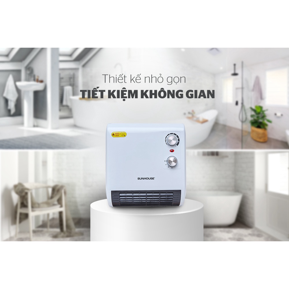 QUẠT SƯỞI PHÒNG TẮM SUNHOUSE SHD3816W