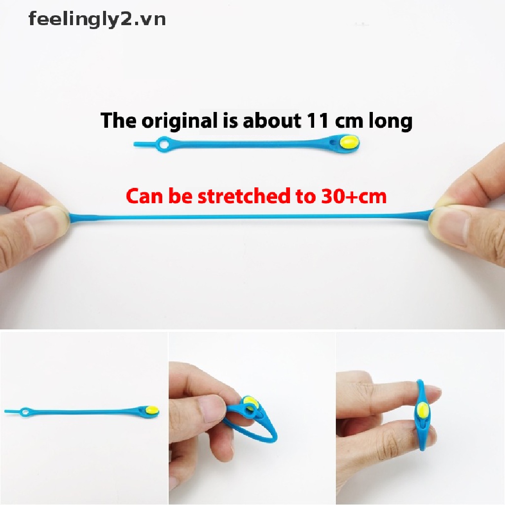 Bộ 12 Dây Giày Thể Thao Bằng silicone Co Giãn Không Cần Dùng Tay