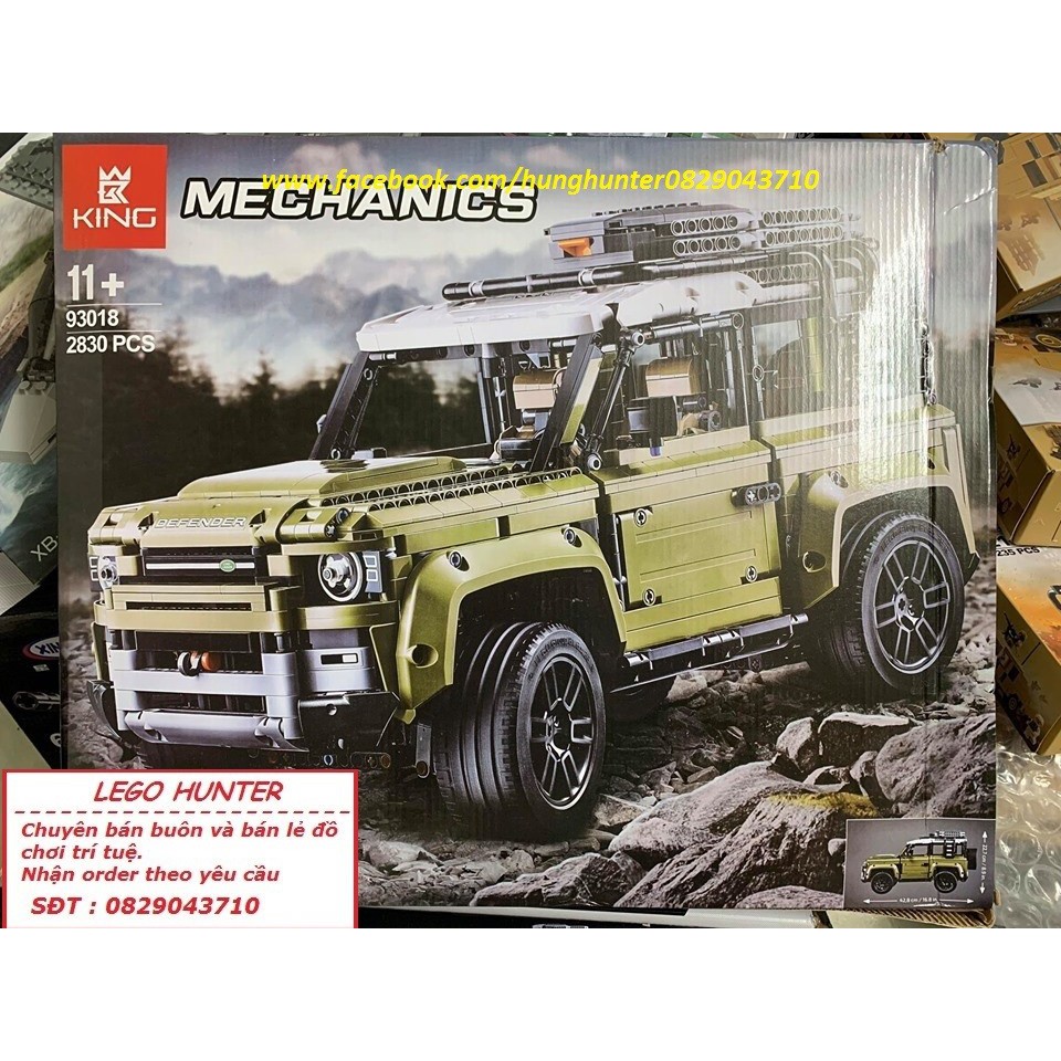 Lego Technic Bộ lắp ráp Siêu Xe LandRover vượt địa hình King 93018 ( bản tĩnh )