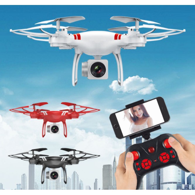 Flycam mini KY101 – Máy bay chụp ảnh Selfie, kết nối Wifi với điện thoại + Tặng tay cầm điều khiển từ xa