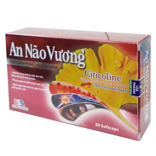 An Não Vương viên uống hoạt huyết dưỡng não, tăng cường lưu thông máu, giảm đau đầu chóng mặt, buồn nôn