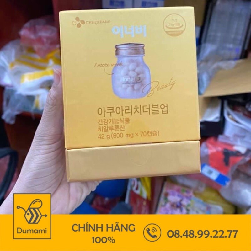 VIÊN UỐNG CẤP NƯỚC COLAGEN CJ INNERB AQUA RICH 70v. 1 LỌ CŨNG GIÁ SỈ