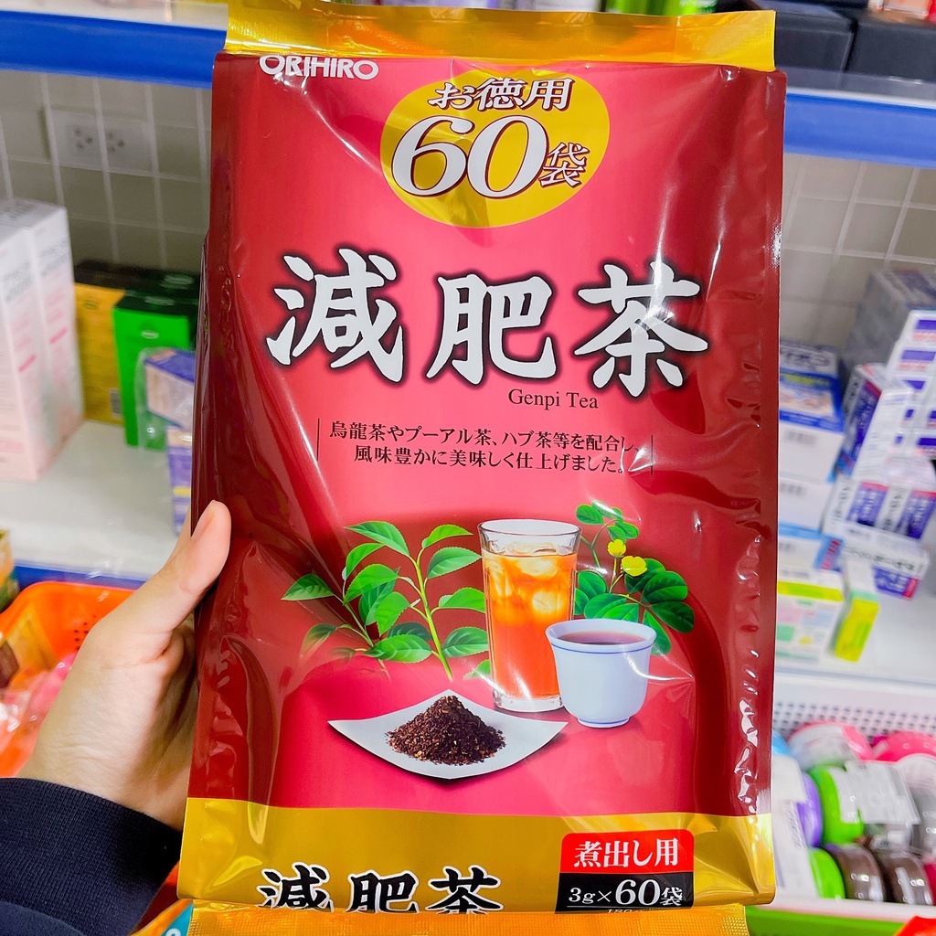 TRÀ GIẢM MỠ BỤNG Orihiro Genpi NHẬT BẢN - TÚI 60 GÓI