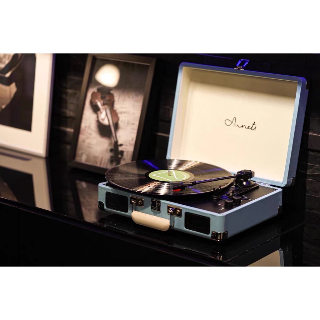 Máy nghe nhạc đĩa than, có thể kết nối Bluetooth Aunets & Yearsstay chính hãng