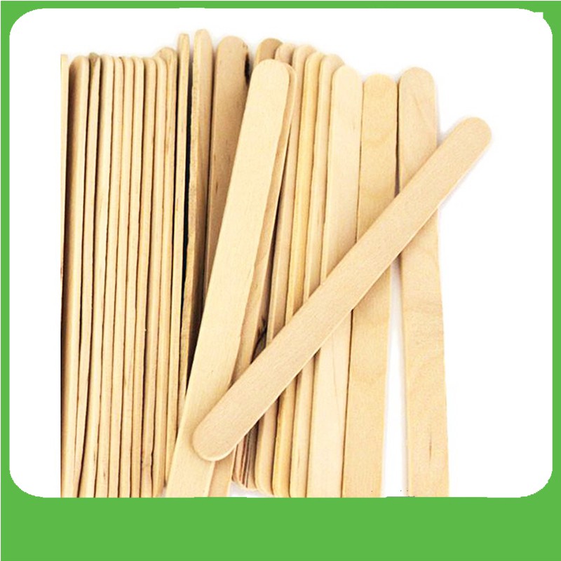 Que Kem Gỗ [1Kg], Đè Lưỡi, Que Tròn Làm Mô Hình Handmade, Wax Lông, Phết Sáp