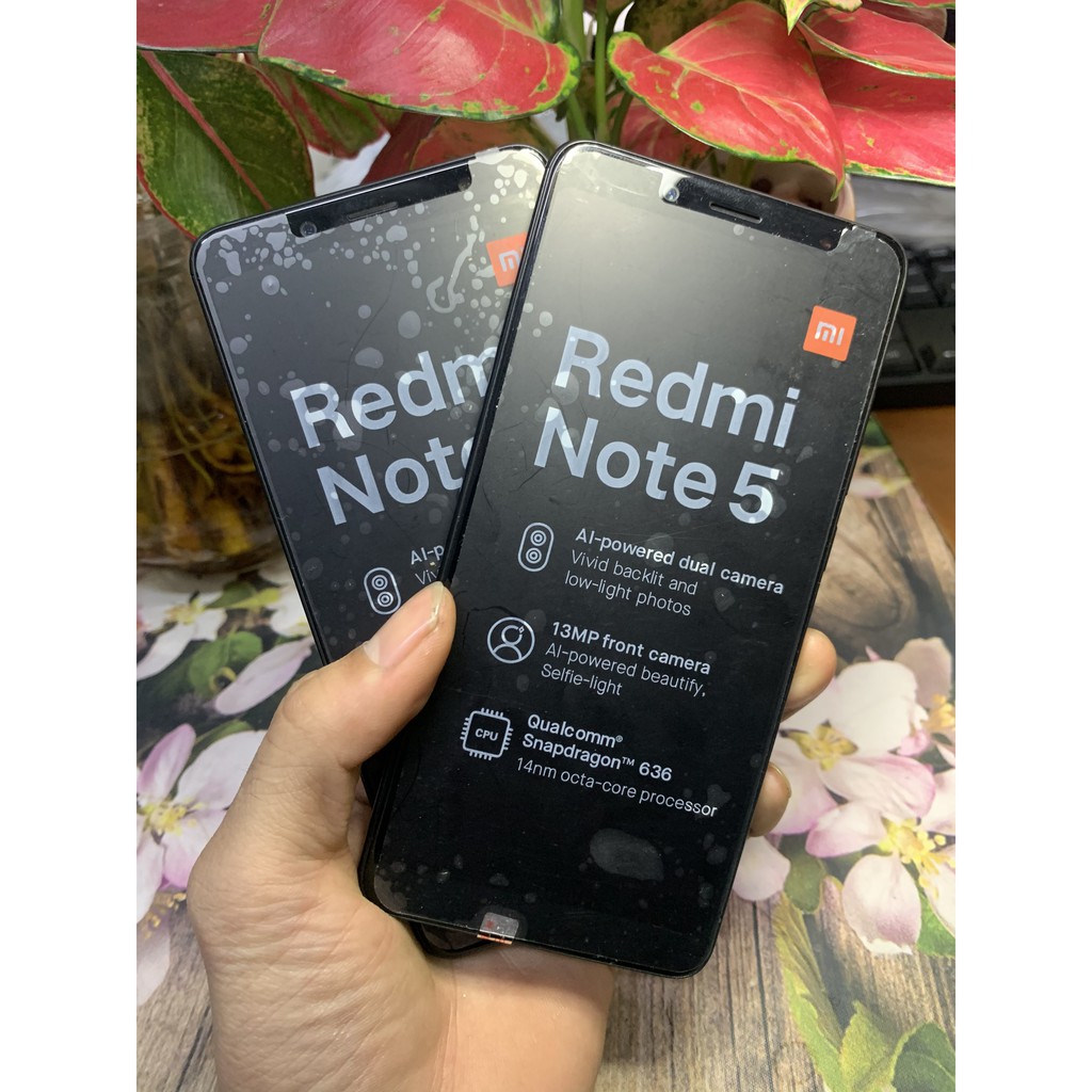 Điện Thoại Redmi Note 5 Ram 4/64G - 4/128G 2 Sim Chơi Free Fire/PUBG Mượt - Có Tiếng Việt