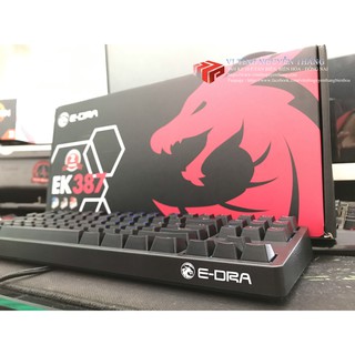 Bàn phím cơ Edra EK387 LED Blue Switch new Box